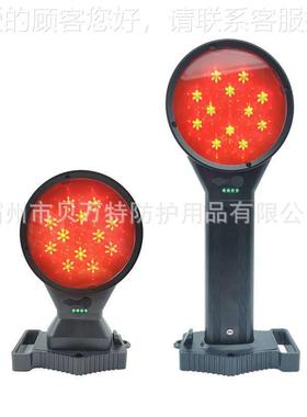 户外位可伸缩双面方灯ED充电闪铁路信33507号灯磁吸L式信号提红示