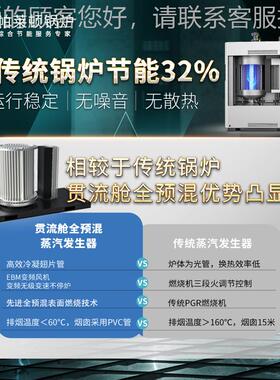 免燃年审变环保节能一吨气蒸汽发全预混1T生器自工动频业2吨天然
