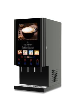 40SCW-L四料机商用速溶咖啡机办公室咖啡机使用速溶粉带播放器广