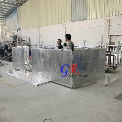 barriers铝合金群众围栏承重测试防爆护栏铝合金折叠防暴栏