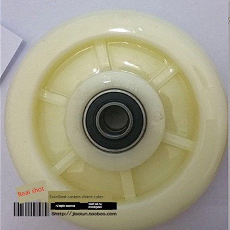 热销铭友脚轮6英寸尼龙单轮加厚耐磨轮6203双轴承