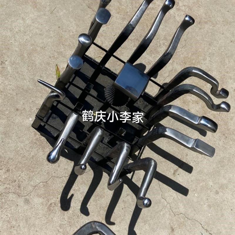 热销纯手工金c工铁马拐针18件套铁砧子打壶打碟打杯子工具大号精