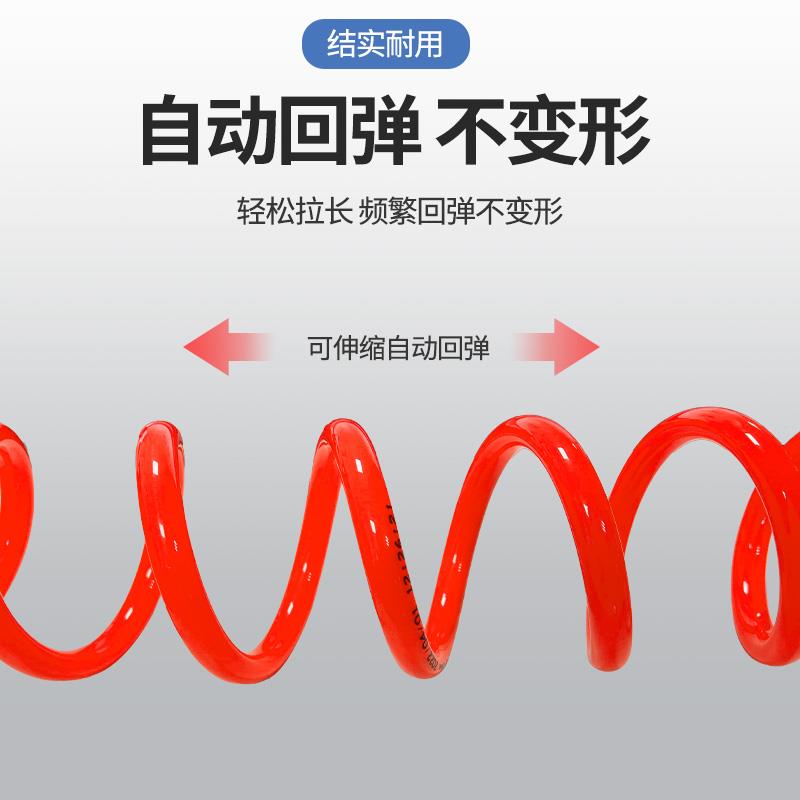 热销PU弹簧气管软管气泵空压机高压气动打气机吹尘枪伸缩螺旋风管