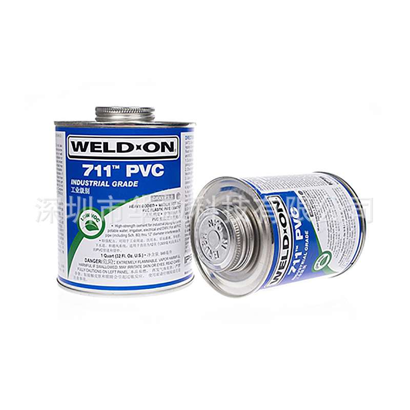 711胶水 PVC专用胶水 UPVC管道胶粘剂粘结剂爱亚斯IPS灰色WELD ON