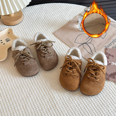 儿童鞋子韩版女童皮鞋复古勃肯鞋