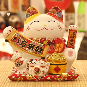 2025招财猫摆件开业生意兴隆大号自动摇手前台家居客厅装饰礼品