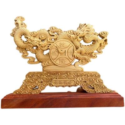 崖柏木雕避火龙摆件厨房西北正北角家居创意个性工艺品龙实木装饰