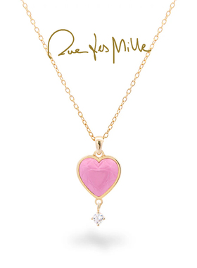 钟雯冠同款 RuedesMille意大利原创设计爱心锆石吊坠项链轻奢礼物