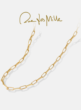 【新品】RuedesMille 意大利原创经典回形针项链素链锁骨链CBGR03