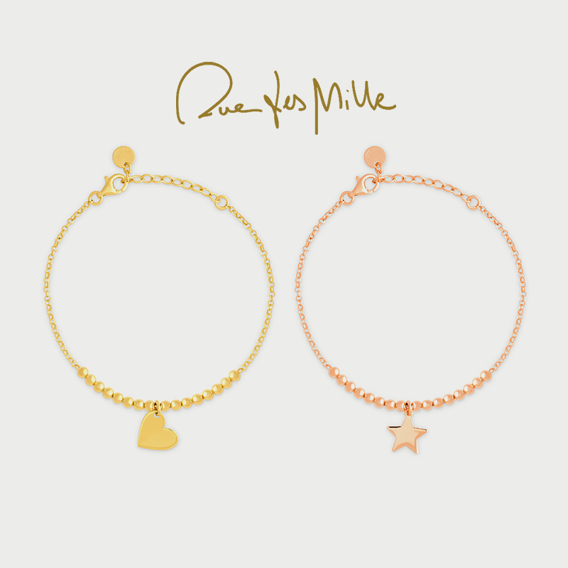 RuedesMille 意大利原创爱心手链轻奢高级感手饰女BR1SOGGPLCUOAU