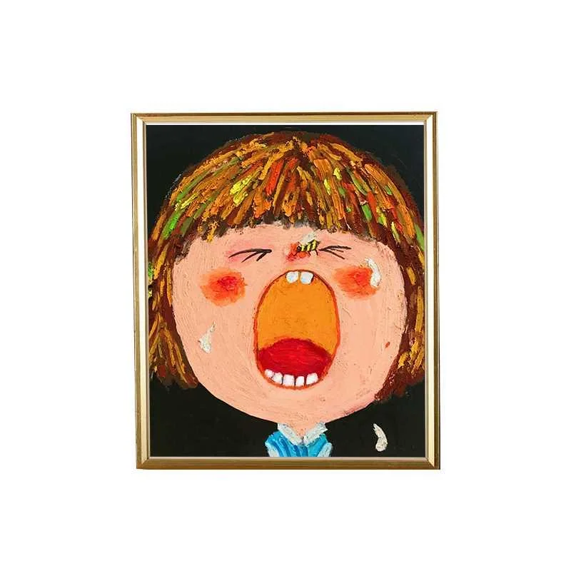 领典数字油画diy填充情绪宝宝手绘画涂色减压儿童人像油彩装新品