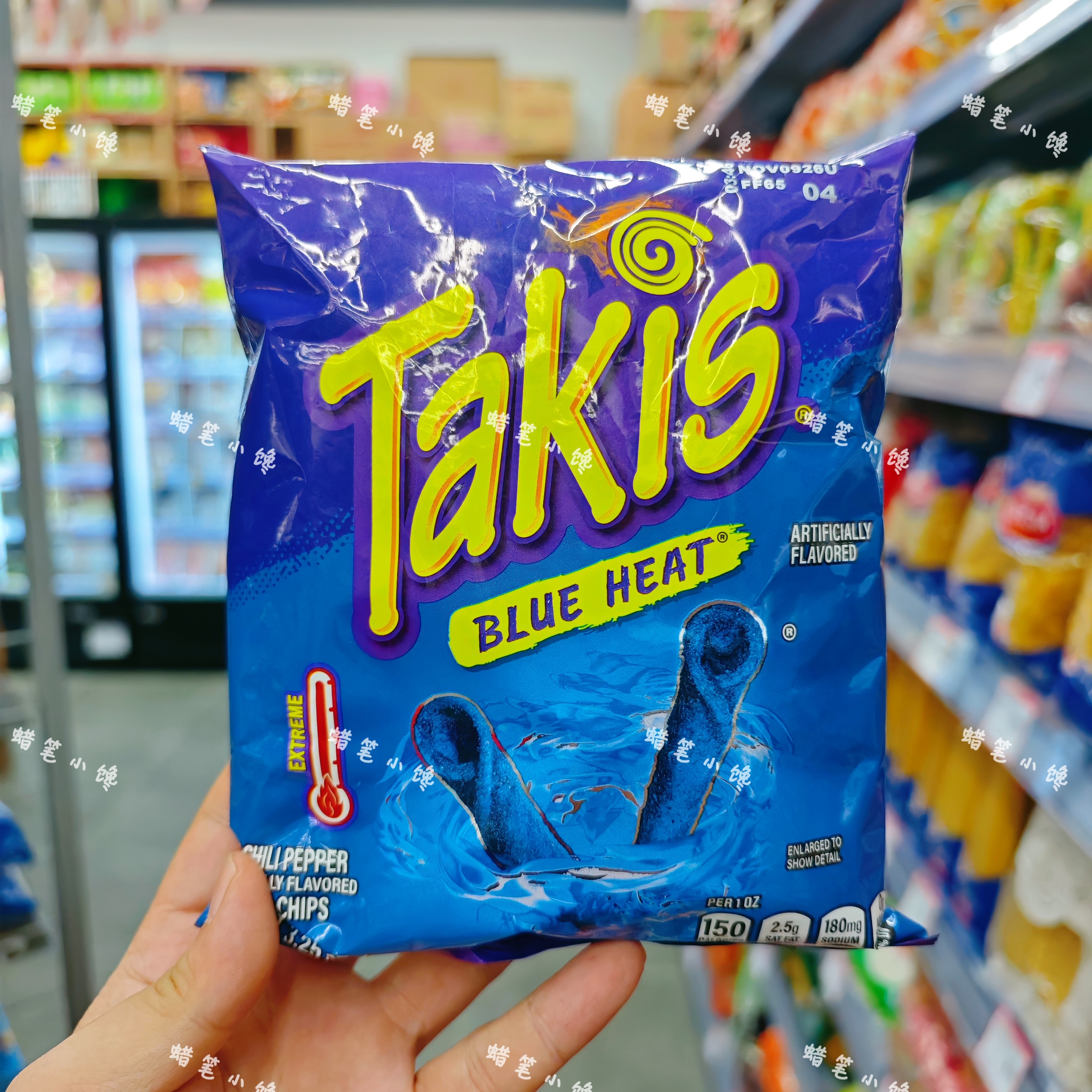 香港代购 Takis火辣卷片 蓝热辣椒/青柠辣椒辣味网红膨化零食80g