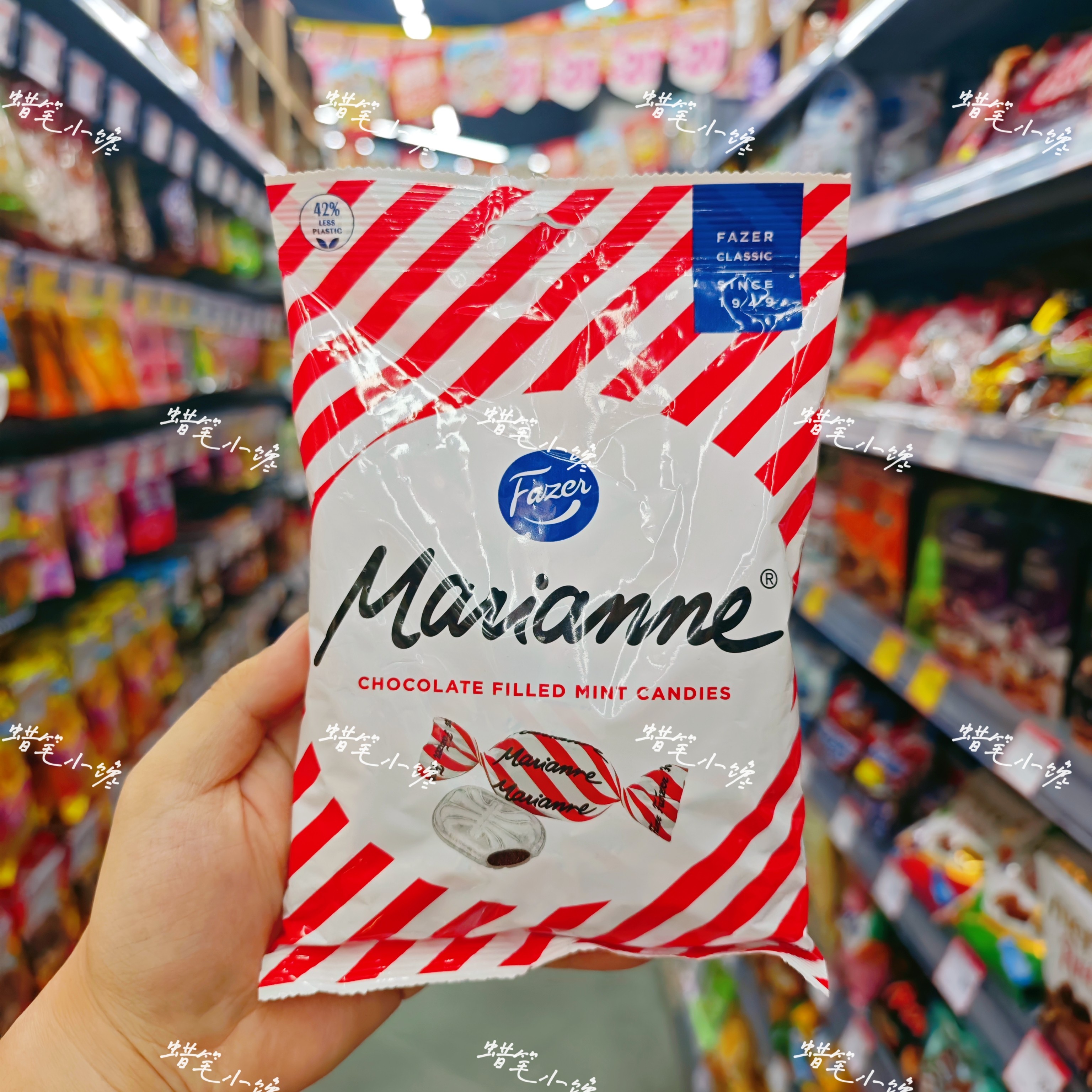 香港代购 芬兰糖果零食进口特产小吃 fazer marianne薄荷巧克力糖
