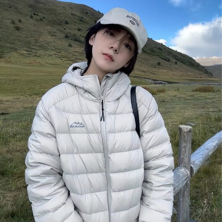 羽绒棉服女冬季轻薄连帽小棉袄韩版宽松时尚保暖棉衣外套