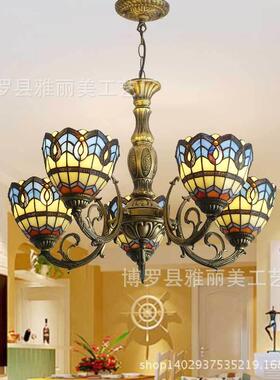 宝华蒂凡尼客厅酒店客房工程吊灯地中海风格吊灯艺术铁艺灯饰灯具