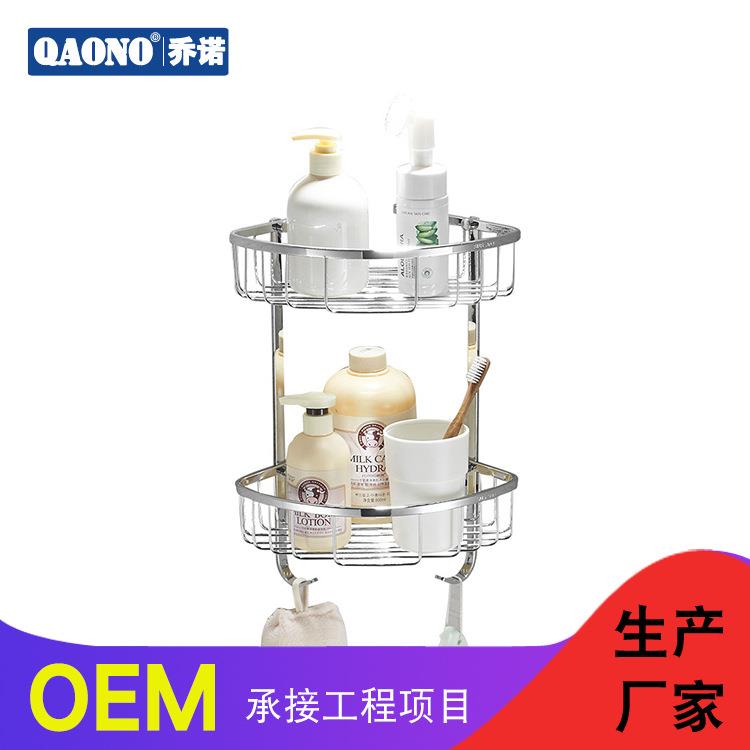 不锈钢厨房双层置物架三角收纳筐网篮浴室酒店工程S210WL-2