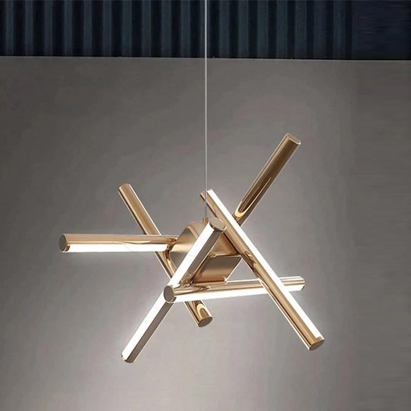 北欧灯具后现代简约样板房设计师客厅吊灯枝型几何艺术卧室餐厅灯