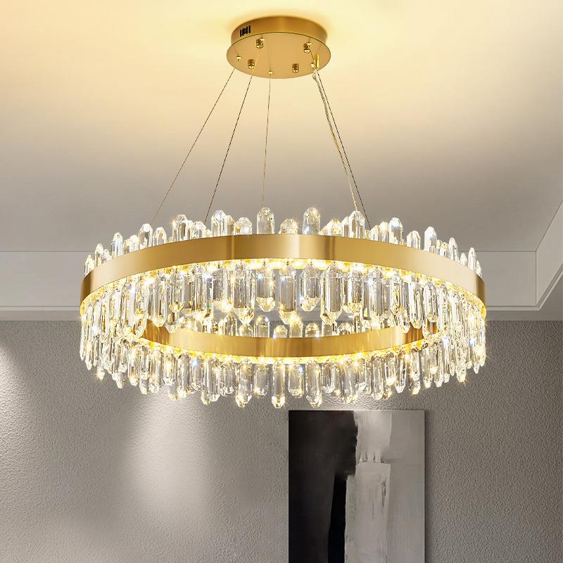 轻奢水晶吊灯现代简约客厅主灯卧室餐厅灯饰2022年新款网红大厅灯