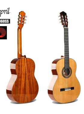 广东厂家 全单古典吉他 APL-860 云杉单板达达好质量琴弦古典单板