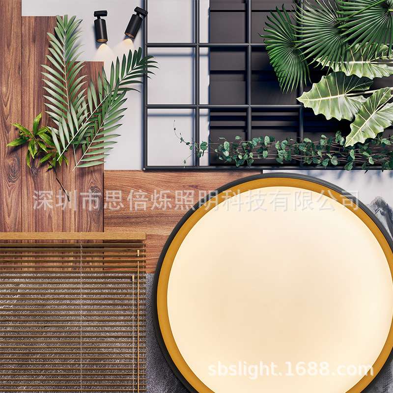 北欧现代极简铝材设计师玄关过道客厅卧室阳台书房圆形吸顶灯