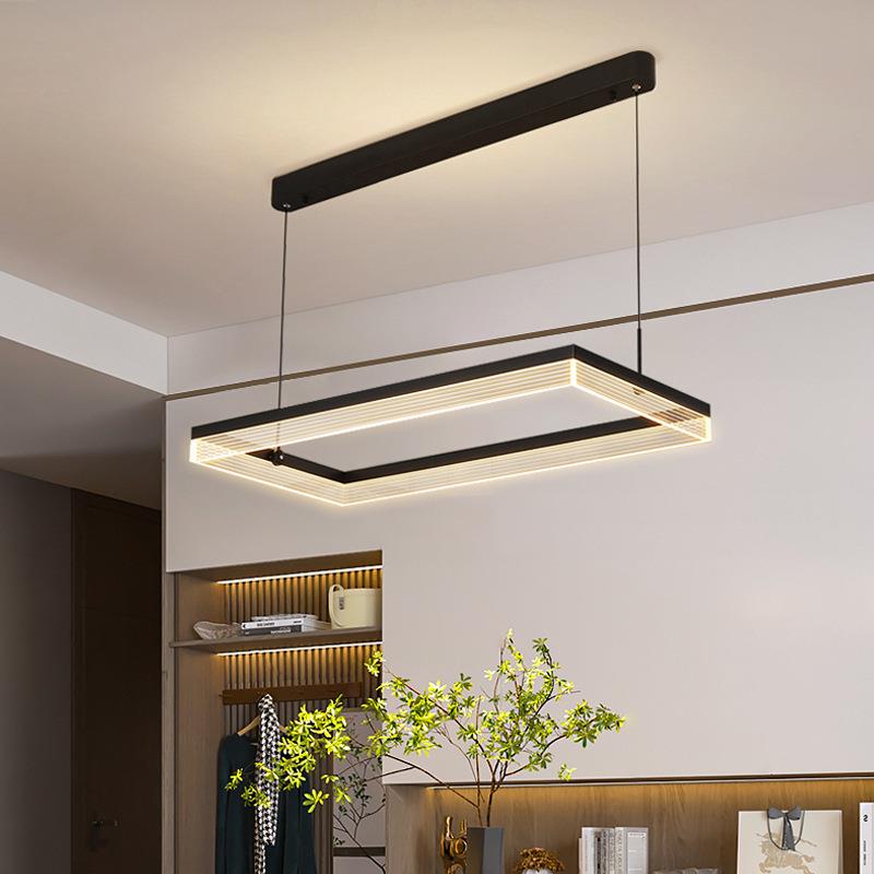 中山餐厅吊灯现代简约大气饭桌岛台2024年新款轻奢吧台书房吊灯具