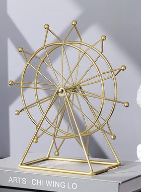 旋转摩天轮摆件创意轻奢家居客厅酒柜电视柜隔断柜卧室装饰品之满