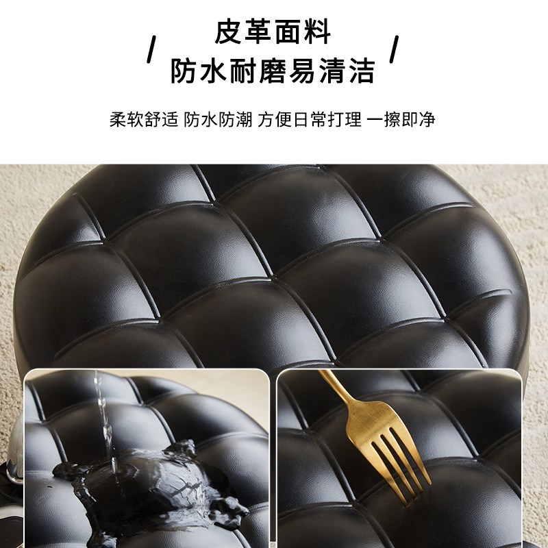 热销家用移动万向轮小凳子懒人带娃拆快递美甲修脚圆凳网红客厅滑