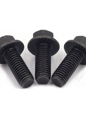 热销Q184黑色10.9级外六角法兰面螺栓GB5787M6M8M10M12M14M16汽配