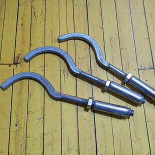 老式铸铁暖气片挂钩加粗老款散热器半圆托勾膨胀螺丝承重墙固定