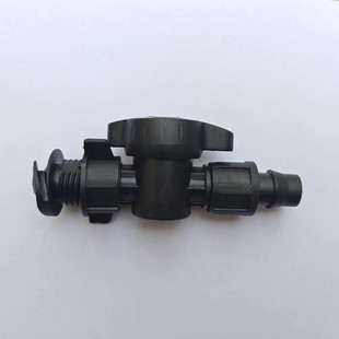 热销软带旁通阀16毫米贴片滴灌带软管开关接头农用水带主管锁母阀