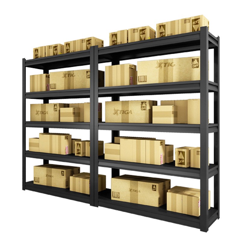 热销加厚家用货架多层置物架阳台快递超市仓库地下室角钢储屋收纳