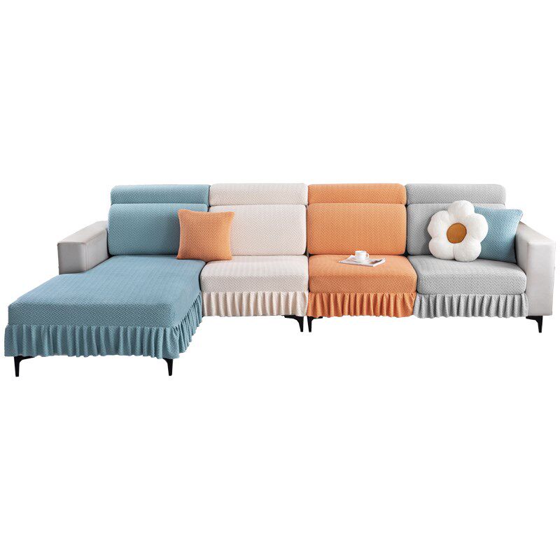 热销沙发套罩2025新款四季通用三座一贵妃沙发裙边套可定制弹力沙