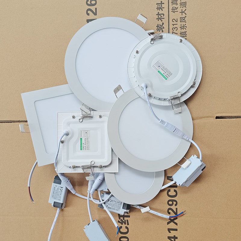 热销吊顶圆孔洞灯大厅展厅办公室led照明吸顶弹簧老式带卡扣天花