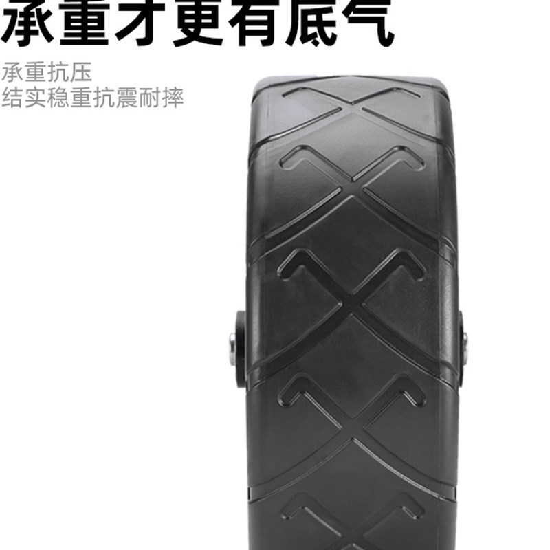 热销露营车通用耐磨轮胎多车型适配野营折叠车轮子轱辘配件橡胶轴