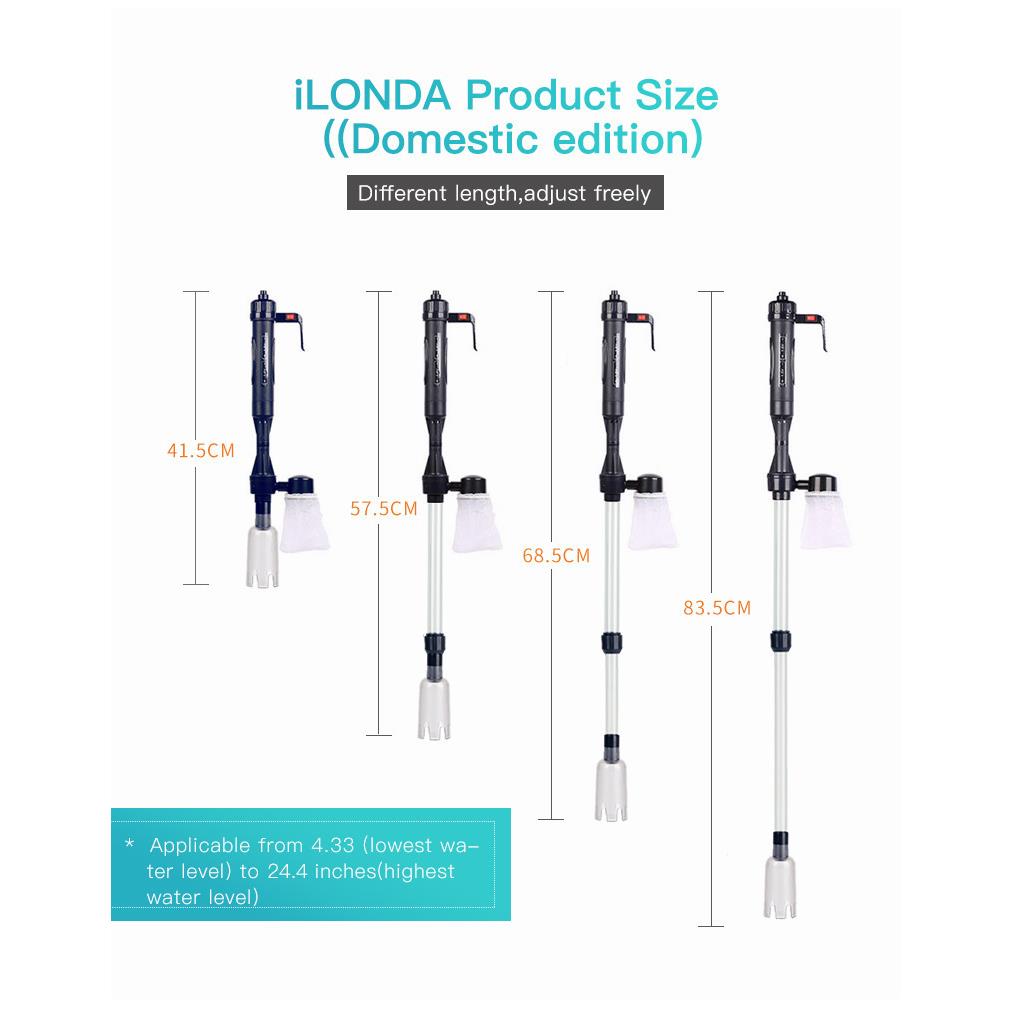 热销鱼缸自动换水器电动水族箱吸便吸水清理鱼便洗沙抽水泵干电池