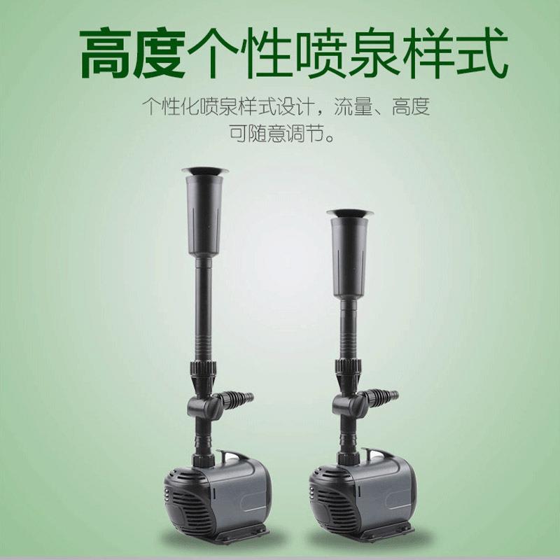 热销 池塘抽水喷泉泵 园林花园鱼池潜水泵造景喷泉 多种喷头