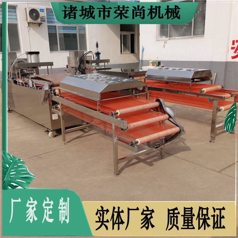 新品全自动圆形烙馍机 电加热液压单饼机价格优惠 小型烙饼机