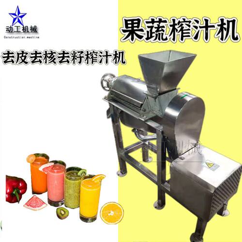 厂家定制果蔬榨汁机 商用大型卧式甘蔗压榨机 工业何首乌榨汁机