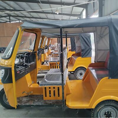 跨境燃油嘟嘟车tuktuk海外双排三排载客bajaj突突车三轮摩托车