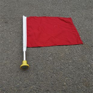 强磁磁吸旗杆信号旗铁路信号旗红色黄色绿色防护彩旗PVC旗杆