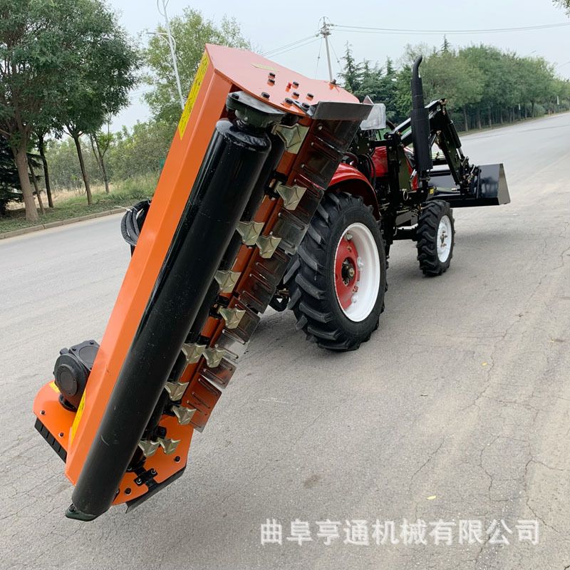 外贸工厂AGF系列加重侧移翻转割草机树枝秸秆木材粉碎还田机