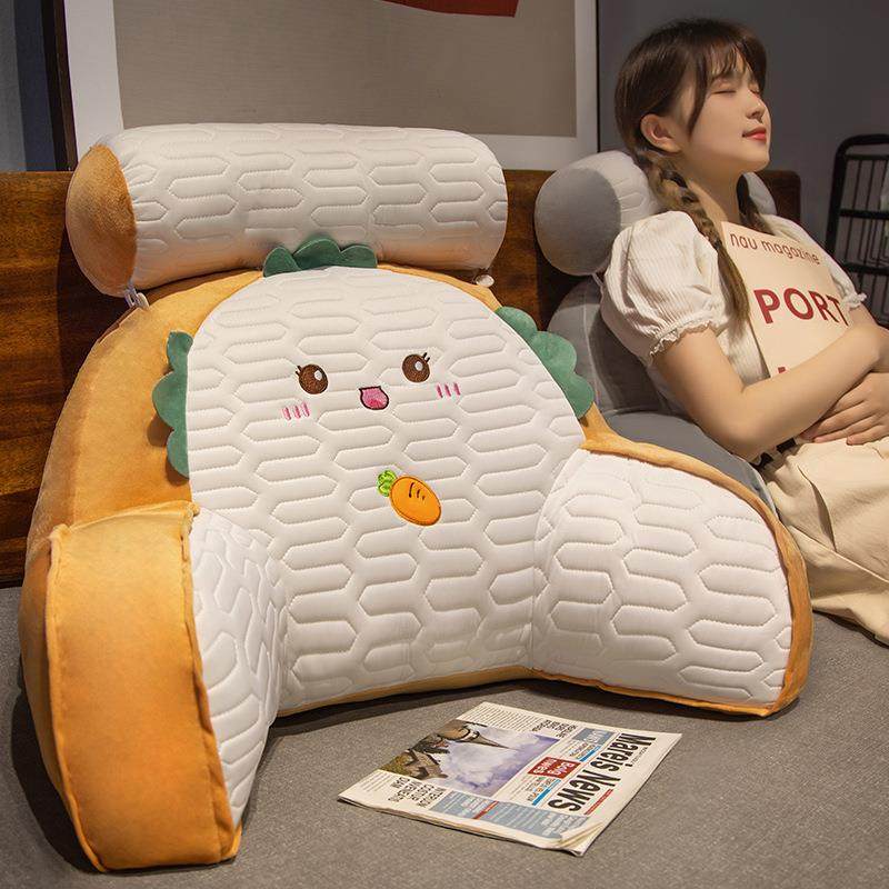 乳胶床头靠垫软包护腰靠枕大靠背飘窗沙发看书抱枕床上玩手机枕头