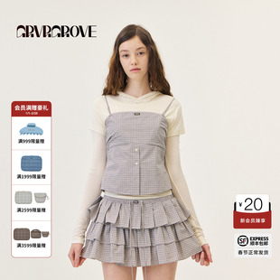GROVE官方旗舰店2026PS春季新款梭织背心可拆卸肩带吊带GP26TSC27