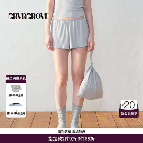 GRVR GROVE官方旗舰店BS系列夏季款针织短裤 BM5PT05M