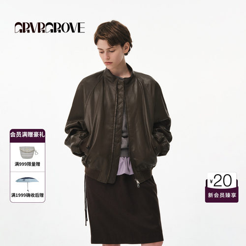 GRVR GROVE官方旗舰店2026FW秋季新款拉链短外套 GF26JPK06