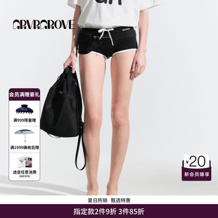 GRVR GROVE官方旗舰店HS夏日款女士撞色针织短裤 GM5PT05M