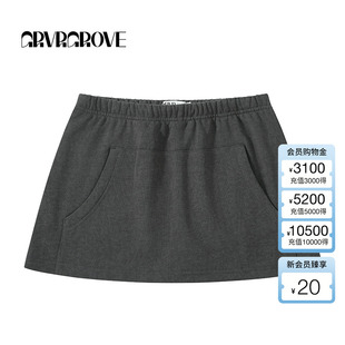 GROVE官方旗舰店2025SS春夏新款 GCM5PT05 女士水洗针织裙裤