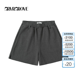 GROVE官方旗舰店2025SS春夏新款 GCM5PT06 女士水洗针织短裤