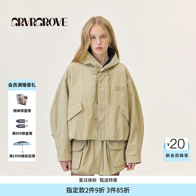 GROVE官方旗舰店2026PS春季新款夹克短外套短上装女GP26JPC60
