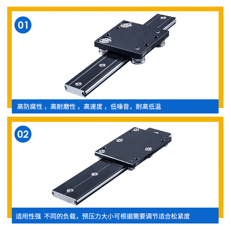 热销15MM厚OSGB6-4超薄滚轮家具路轨滑块,珠宝展示柜滑轨 ,机械